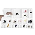 ZAHEPA Rectangle 25 Compartment Colour Palette for Painting, Watercolor Palette for Artists & Kids, Plastic Paint Mixing Tray, Acrylic & Poster Colour Palettes, Art & Craft Painting Accessory
