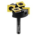 ZahyoX Spoilboard Surfacing CNC Router Bit, 1/4 Inch Shank, 1-3/8 Inch Dia