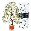 ZAICUS Citrine Gemstone Money Tree Feng Shui Bonsai for Reiki Healing Energy Generator Spiritual Crystal Chakra Home Office Interior Decor Ideal Gift 10-12 Inch