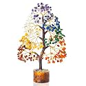 ZAICUS Citrine Gemstone Money Tree Feng Shui Bonsai for Reiki Healing Energy Generator Spiritual Crystal Chakra Home Office Interior Decor Ideal Gift 10-12 Inch