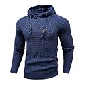 Zaitun Mens Hooded Sweatshirt Long Sleeve Knitted Pullover Sweater