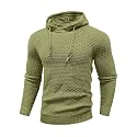 Zaitun Mens Hooded Sweatshirt Long Sleeve Knitted Pullover Sweater
