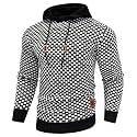 Zaitun Mens Hooded Sweatshirt Long Sleeve Knitted Pullover Sweater