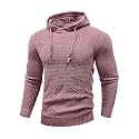 Zaitun Mens Hooded Sweatshirt Long Sleeve Knitted Pullover Sweater