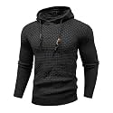 Zaitun Mens Hooded Sweatshirt Long Sleeve Knitted Pullover Sweater