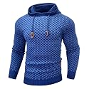Zaitun Mens Hooded Sweatshirt Long Sleeve Knitted Pullover Sweater