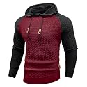 Zaitun Mens Hooded Sweatshirt Long Sleeve Knitted Pullover Sweater