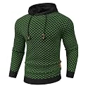 Zaitun Mens Hooded Sweatshirt Long Sleeve Knitted Pullover Sweater