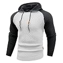 Zaitun Mens Hooded Sweatshirt Long Sleeve Knitted Pullover Sweater