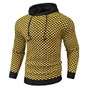 Zaitun Mens Hooded Sweatshirt Long Sleeve Knitted Pullover Sweater