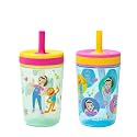 Zak Designs Ms. Rachel Kelso 15oz Leak-Proof Toddler Straw Cups, 2-Pack