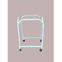 Zambo Air Cooler Trolley Stand 2.5 Ft Height heavy duty Metal | Lockable Wheels | Rust and Dust Proof Powder Coating Finish Wing Nuts | Size 52x50x76 CM | (White)