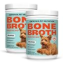 Zammex Grass-Fed Beef Bone Broth Protein Powder for Dogs & Cats - Joint & Bone Support, Gut Health & Immune Support, Healthy Fur Enhancer, Pet Food Topper for Dry & Wet Food, 10.58oz (Pack of 2)