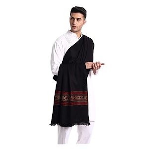 zamour lohi shawl for men warm woven himachal mens woolen shawls wrap for winter