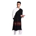 Zamour Lohi Shawl for Men, Warm Woven Himachal Mens Woolen Shawls Wrap for Winter