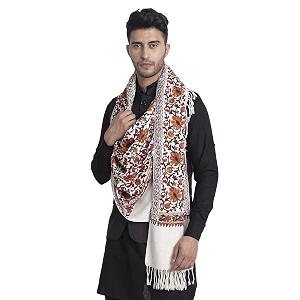 zamour men39s traditional kashmiri lohi stole punjabi with embroidery patterns 80 inches x 30 inches