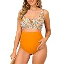 Zando Maternity Swimsuit 2 Piece High Waist Bikini Bathing Suits for Women