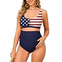 Zando Maternity Swimsuit 2 Piece High Waist Bikini Bathing Suits for Women