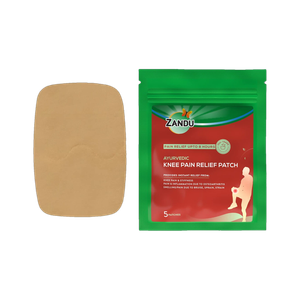 zandu ayurvedic knee pain relief patch help reduce joint  muscular pain upto 8 hours plaster  patch