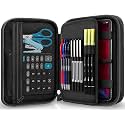 Zannaki Big Capacity Storage Pouch Marker Pen Pencil Case Simple Stationery Bag Box Art Tool &amp; Sketch Storage Boxes for Bullet Journal Middle High School Office College Student Girl Women Adult Teen