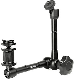 zannix 11 inches magic arm 360 adjustable magic arm for camera  flash 360 rotatable mount arm camera rig