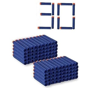zany brainy blue foam dart bullets compatible with nurf n strike elite guns toy ammo for blasting fun pack of 30