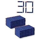 ZANY BRAINY Blue Foam Dart Bullets Compatible with Nurf N Strike Elite Guns Toy Ammo for Blasting Fun (Pack of 30)