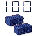 ZANY BRAINY Blue Foam Dart Bullets Compatible with Nurf N Strike Elite Guns Toy Ammo for Blasting Fun (Pack of 100),for Kid
