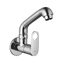 Zap Chrome Kitchen Sink Cock Wall Mount Kitchen Sink Tap for Home Easy to use (GEO Heavy)