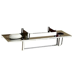 zap delta series multipurpose shelves 4 in 1 stainless steel shelf with detachable towel rodhome 1 unit
