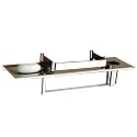 ZAP! Delta Series Multipurpose Shelves 4 in 1 Stainless Steel Shelf with Detachable Towel Rod/Home (1 Unit)