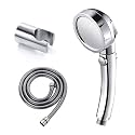 ZAP 5 Flow Function Hand Shower, Handheld Shower ABS &amp; Chrome Finish with Hose Pipe and Brackets