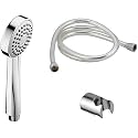 ZAP 5 Flow Function Hand Shower, Handheld Shower ABS &amp; Chrome Finish with Hose Pipe and Brackets