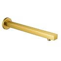 ZAP 15 Inch Shower Arm for Overhead Shower Head | Premium Stainless Steel Wall Mounted Shower Rod | Luxury Gold Finish | Rust Resistant Heavy Duty Shower Extension Arm for Rainfall Shower Heads