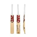 ZAP Pro Kashmir Willow Cricket Bat (Size 4) for Boys 8-10 | Top Grade Willow | Professional Bat for Leather Ball | Shock Absorption Singapore Cane Handle | Ring Grip | Fiber Tape &amp; Cover Included
