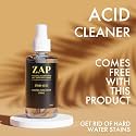 ZAP SKODA Series Full Brass Wall Mixer with Overhead Shower System and 125mm Bend Pipe for Bathroom – Chrome Finish