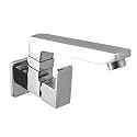 Zap Skoda Kitchen Sink Cock for Kitchen Basen Sink with Swivel Cast Spout | Full Brass Body &amp; Chrome Finish Wall-Mounted