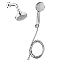 ZAP Ultra SH 1385 Overhead and Hand Shower Combo | Dual Shower Head Set | Adjustable Spray Modes | Chrome Finish | Easy Installation | Spa-Like Rain Shower Experience