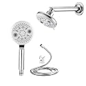 ZAP Ultra SH 1387 Overhead &amp; Hand Shower Combo | Dual Shower Head System with Multi Spray Settings | High Pressure Rain Shower Set | Chrome Finish | Easy Installation