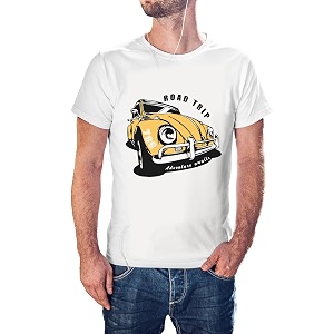 Road Trip CAR 100 Cotton Round Neck