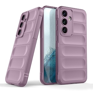 zapcase back case cover for samsung galaxy s24 5g  compatible for samsung galaxy s24 5g back cover  liquid silicon magic case with camera protection  lavender