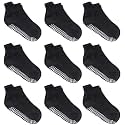 Zaples Baby Non Slip Grip Ankle Socks with Non Skid Soles for Infants Toddlers Kids Boys Girls