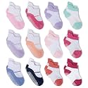 Zaples Baby Non Slip Grip Ankle Socks with Non Skid Soles for Infants Toddlers Kids Boys Girls