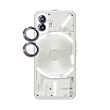 ZARALA [2 Pack Camera Lens Protector for Nothing Phone (2) 5G Tempered Glass/Night Shooting Mode/Metal Material Ring/HD Clairity-Purple