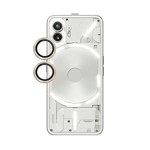 zarala 3 pack camera lens protector for nothing phone 1 5g tempered glassnight shooting modemetal material ringhd clairity-gold