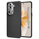 ZARALA ack Cover Case for Oppo Reno 11 Pro 5G | Slim &amp; Lightweight | Ultra-Premium Design | Camera Protection Bump | Fabric Texture Back Case Cover for Reno 11 Pro 5G (PC &amp; TPU, Black)