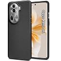 ZARALA ack Cover Case for Oppo Reno 11 | Slim &amp; Lightweight | Ultra-Premium Design | Camera Protection Bump | Fabric Texture Back Case Cover for Reno 11 (PC &amp; TPU, Black)