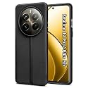 ZARALA ack Cover Case for Realme 12 Pro Plus 5G | Slim &amp; Lightweight | Ultra-Premium Design | Camera Protection Bump | Fabric Texture Back Case Cover for Realme 12 Pro Plus 5G (PC &amp; TPU, Black)