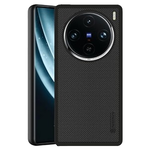 zarala ack cover case for vivo x100 pro 5g  slim amp lightweight  ultra-premium design  camera protection bump  fabric texture back case cover for vivo x100 pro 5g pc amp tpu black