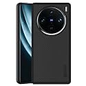 ZARALA ack Cover Case for Vivo X100 Pro 5G | Slim &amp; Lightweight | Ultra-Premium Design | Camera Protection Bump | Fabric Texture Back Case Cover for Vivo X100 Pro 5G (PC &amp; TPU, Black)